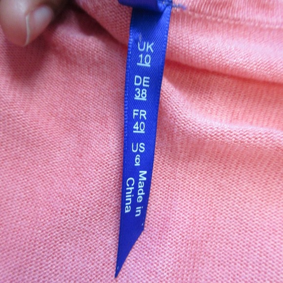 Seraphine Rebecca Women Bamboo Maternity Sweater 6 Pink Viscose Nursing Snap 254 - Picture 8 of 9